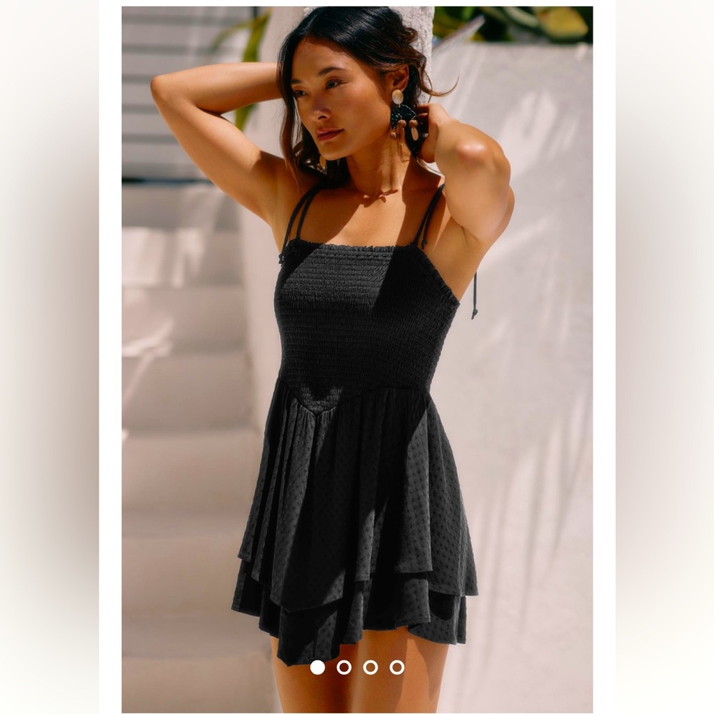 Anthropologie Lillian Smocked Cover-Up Dress